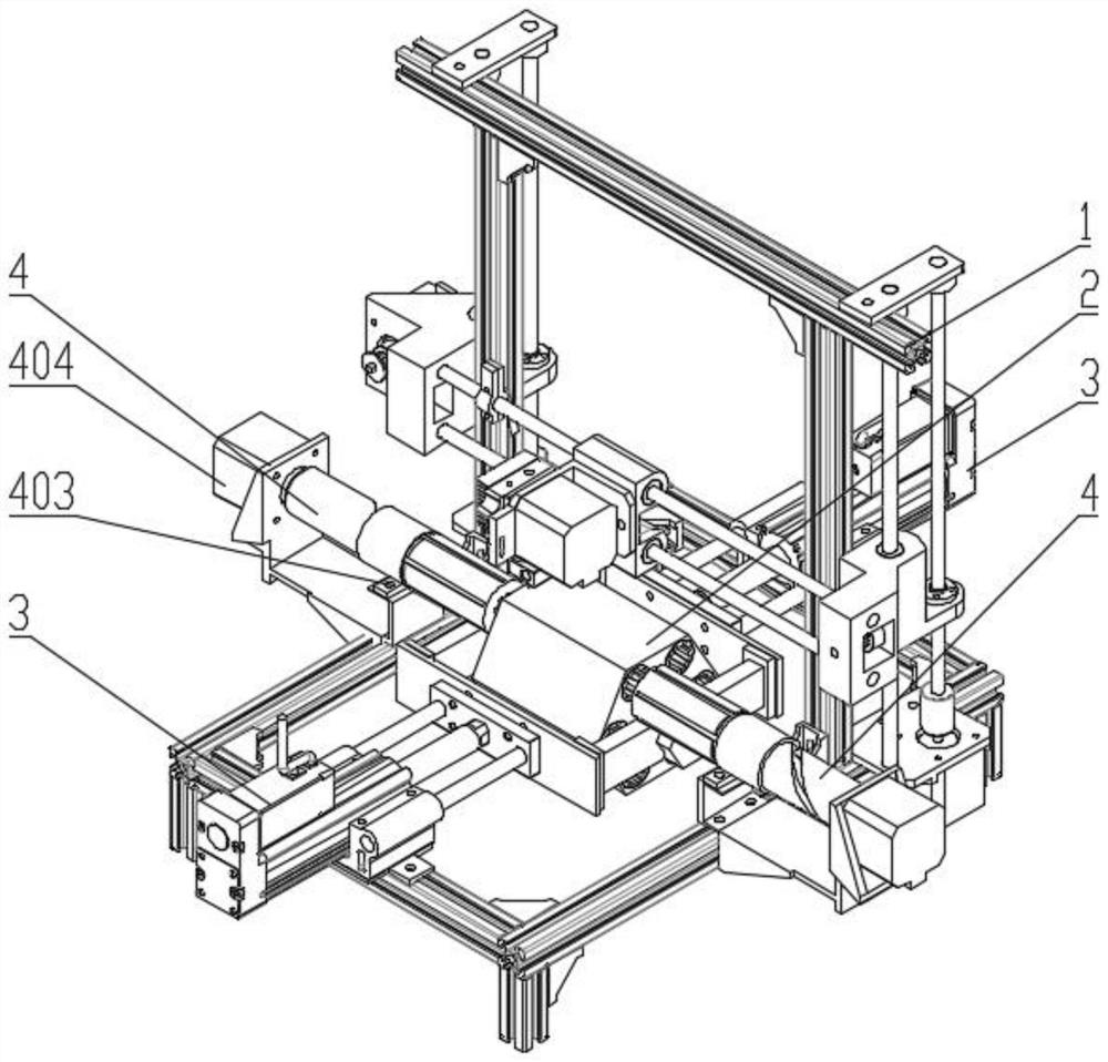 Continuous Fiber 3d Printing Device For Integral Forming Of Polygonal