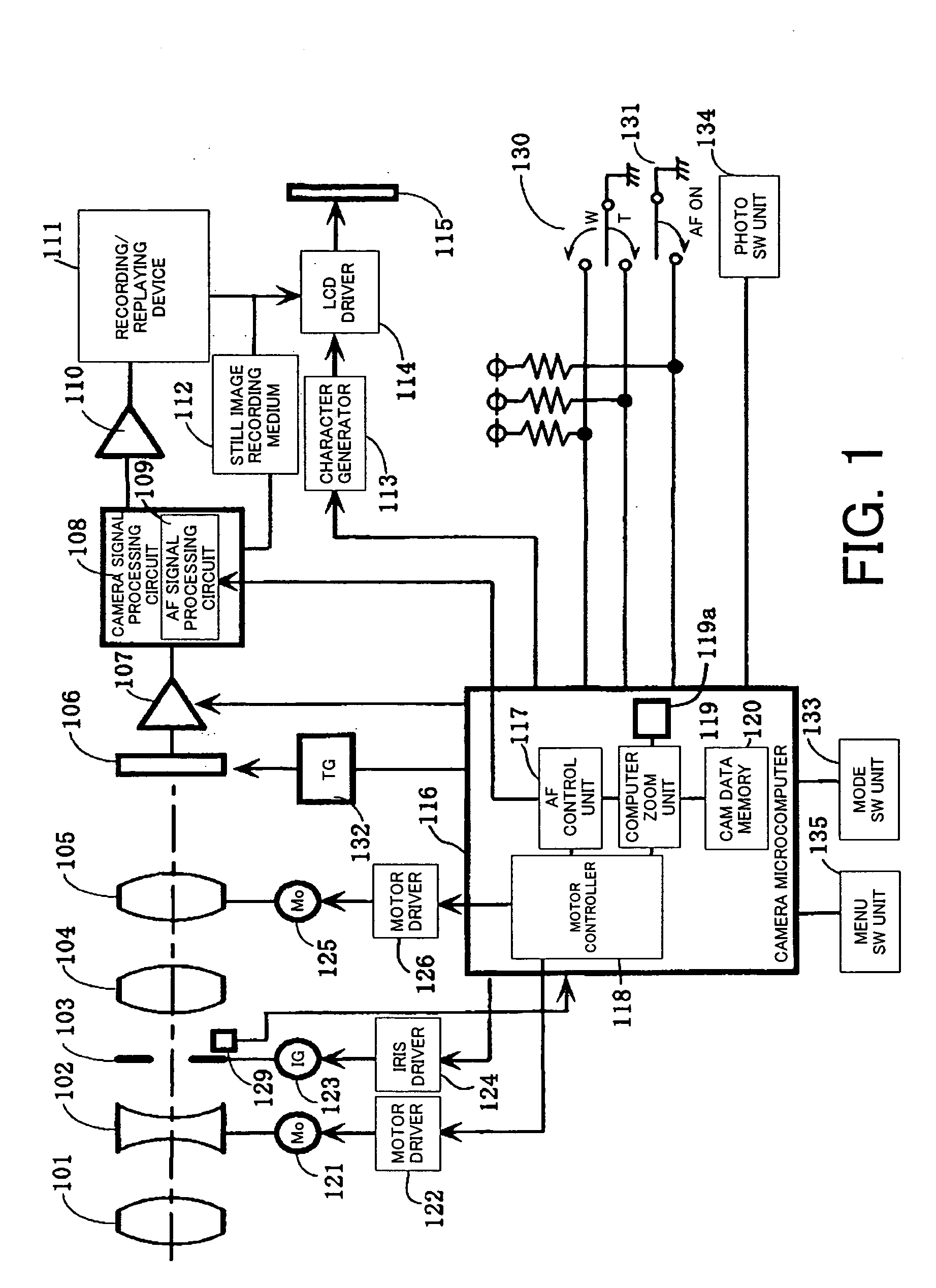 Optical apparatus and lens control method