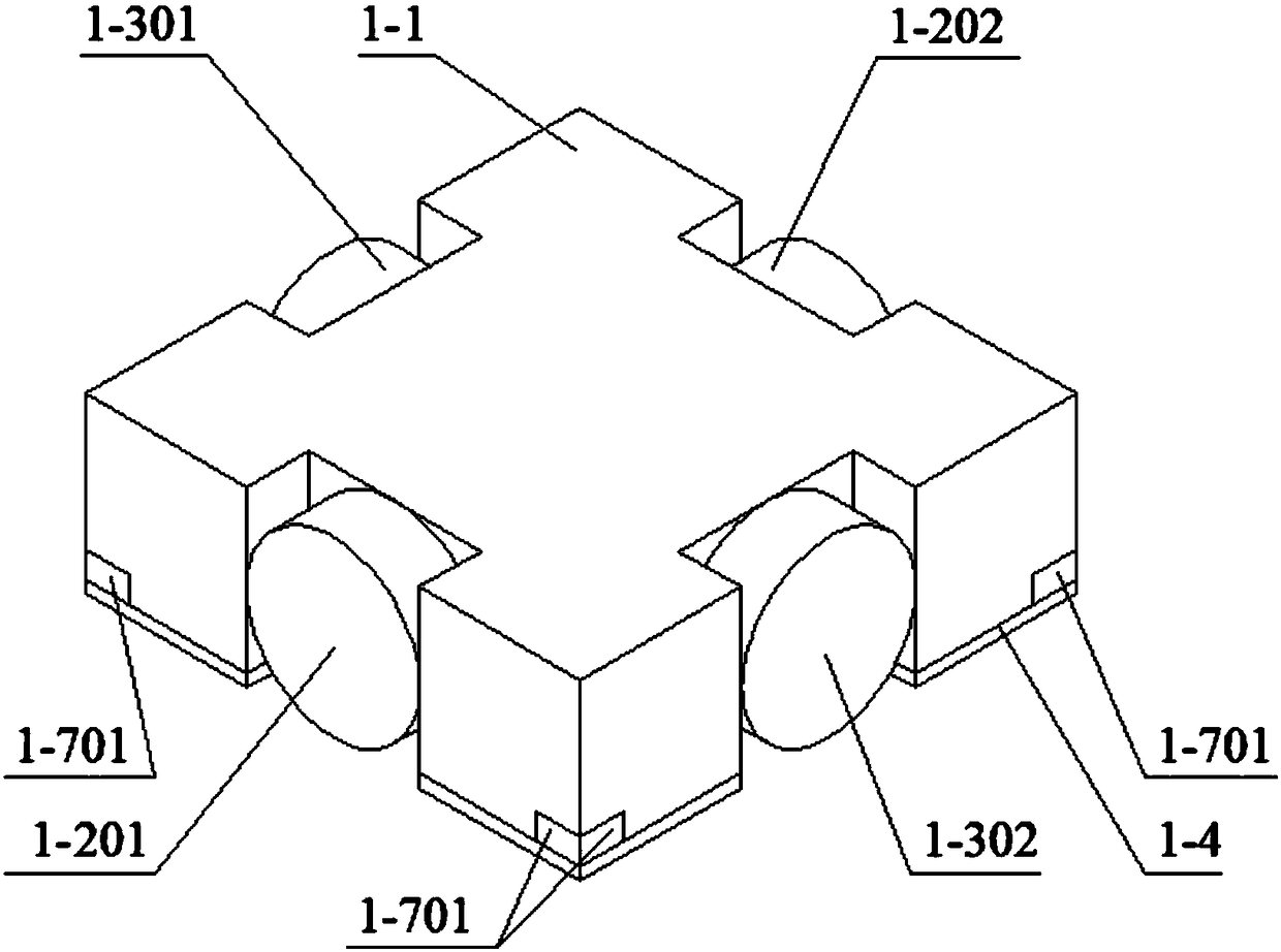 Glass-wiping robot with lift-type traveling mechanism and glass-wiping method thereof