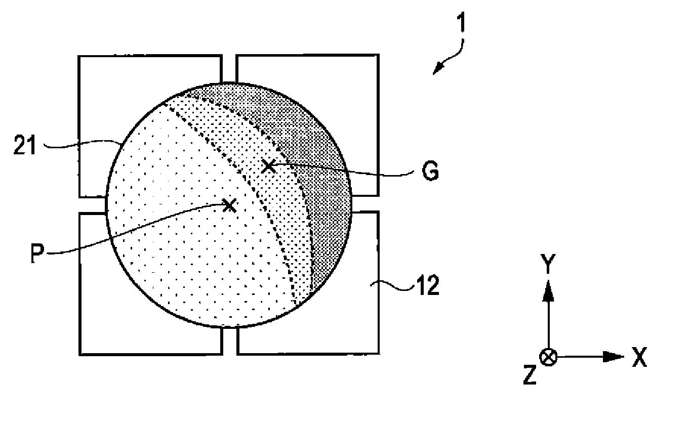 Detection device, electronic apparatus, and robot