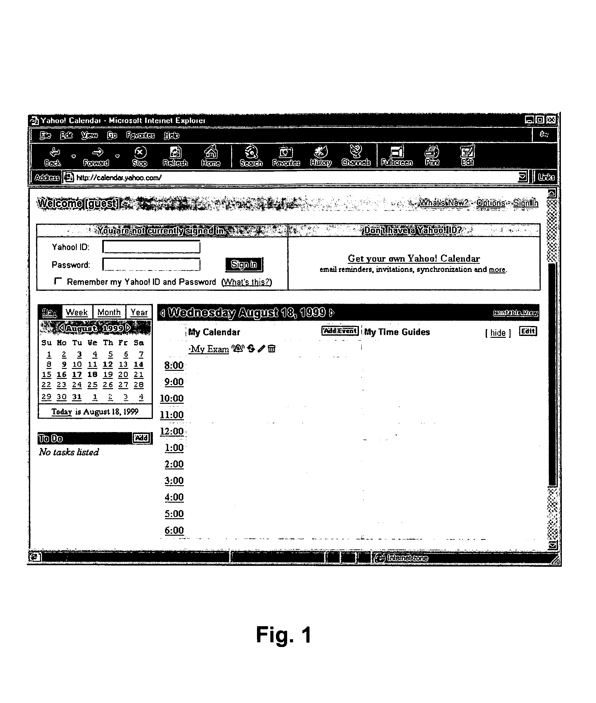 On-line appointment system with electronic notifications