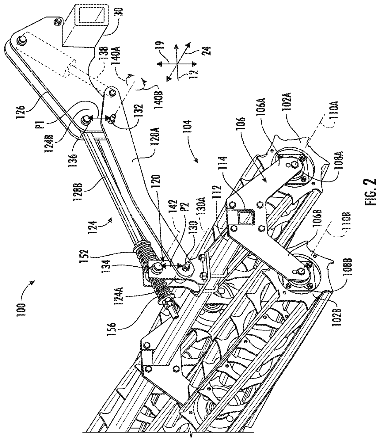 Oscillation damping features for a finishing assembly of an ...