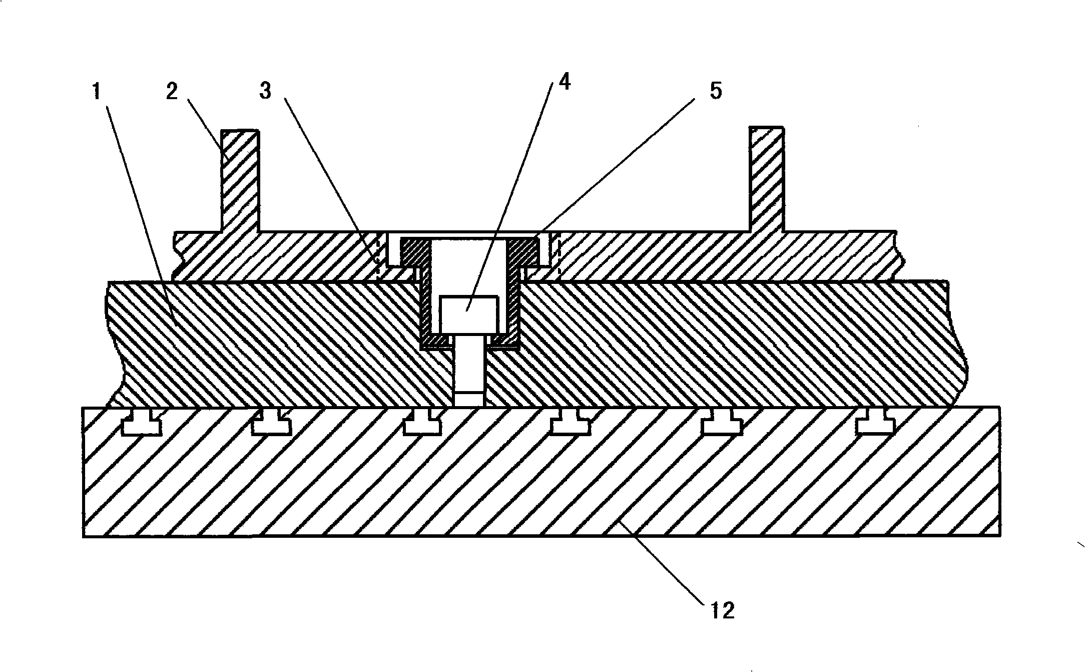 Method and device for compressing numerical control machining built-in parts