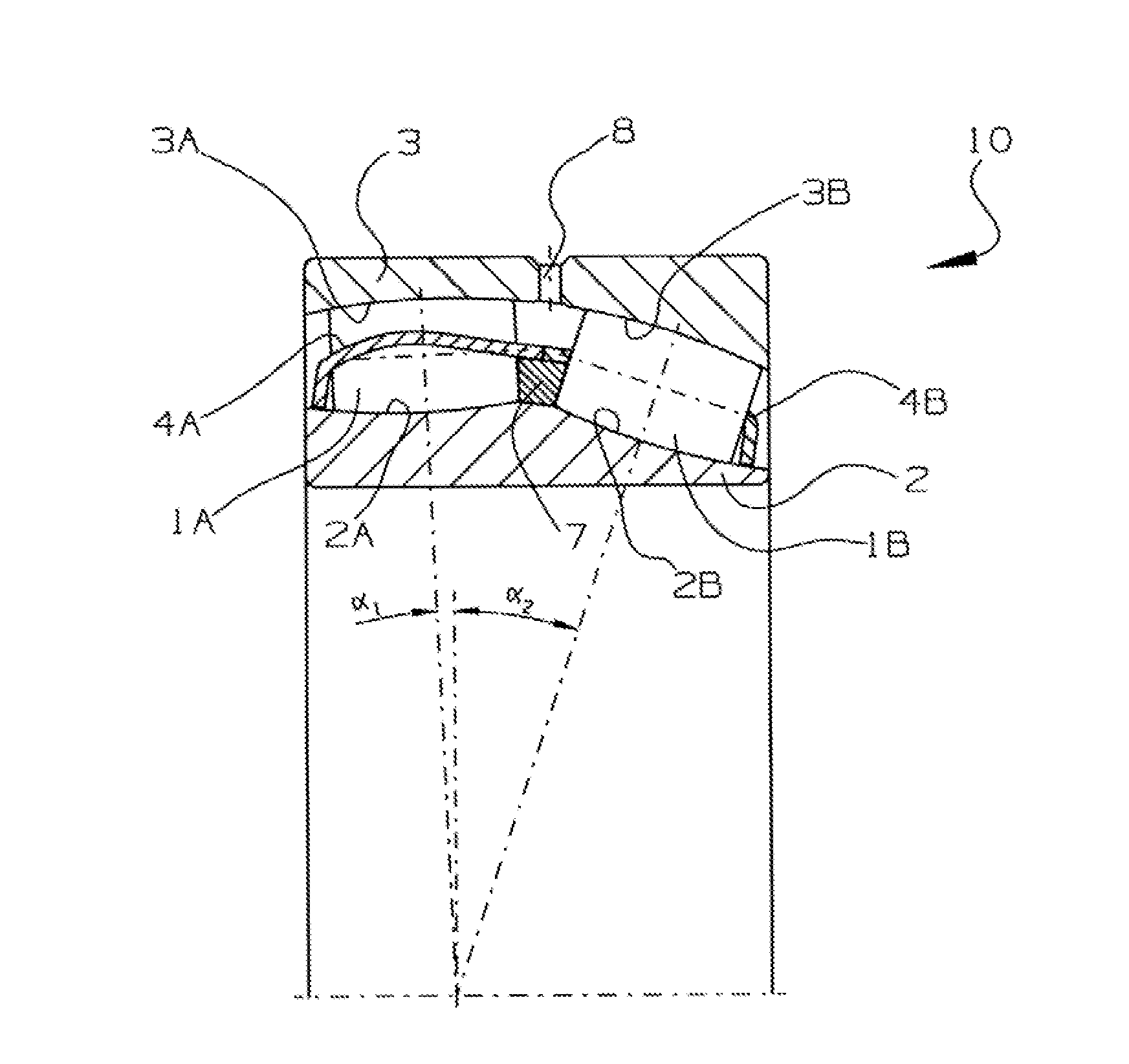 Roller bearing for wind turbines