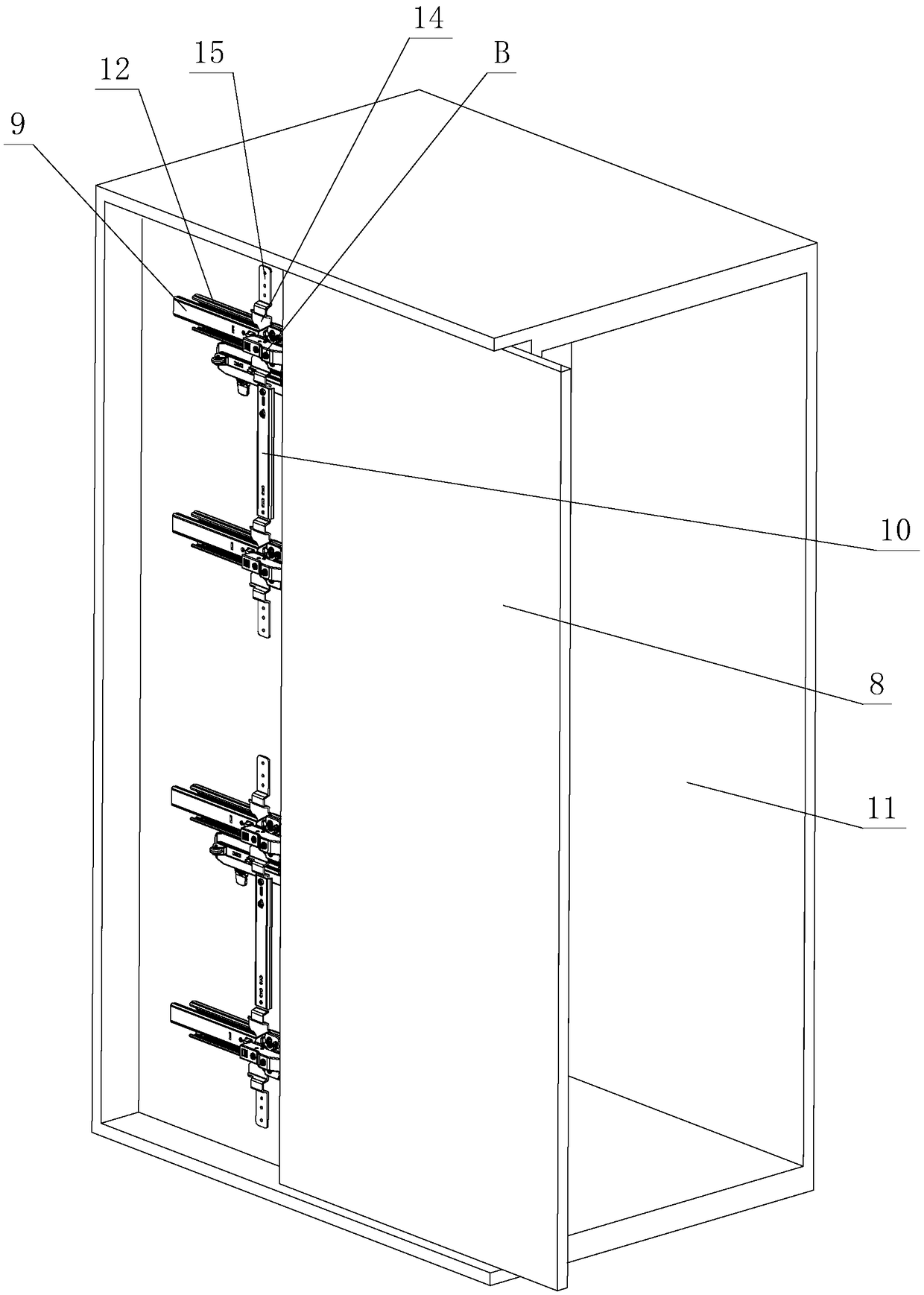 Labor-saving furniture rotary pushing-puling opening-closing positioning mechanism