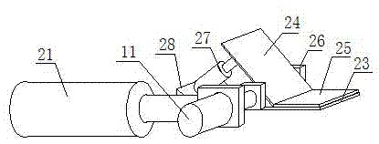 Liftable winding cooling mechanism