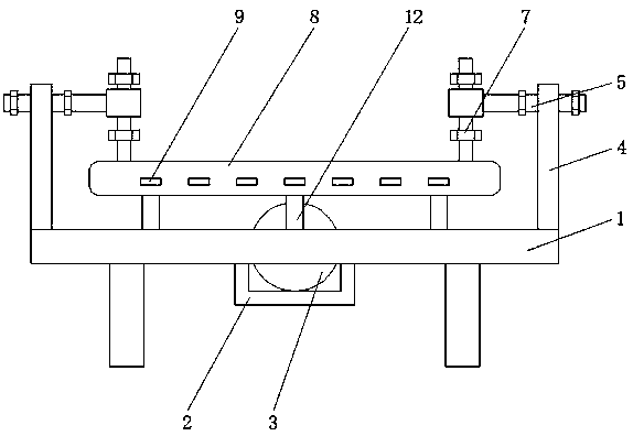 Cold rolling walking beam deviation rectifying device