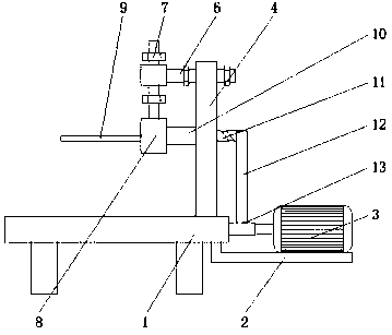 Cold rolling walking beam deviation rectifying device