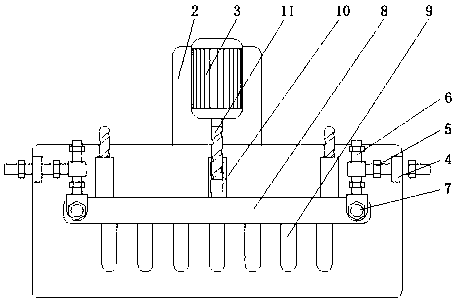 Cold rolling walking beam deviation rectifying device