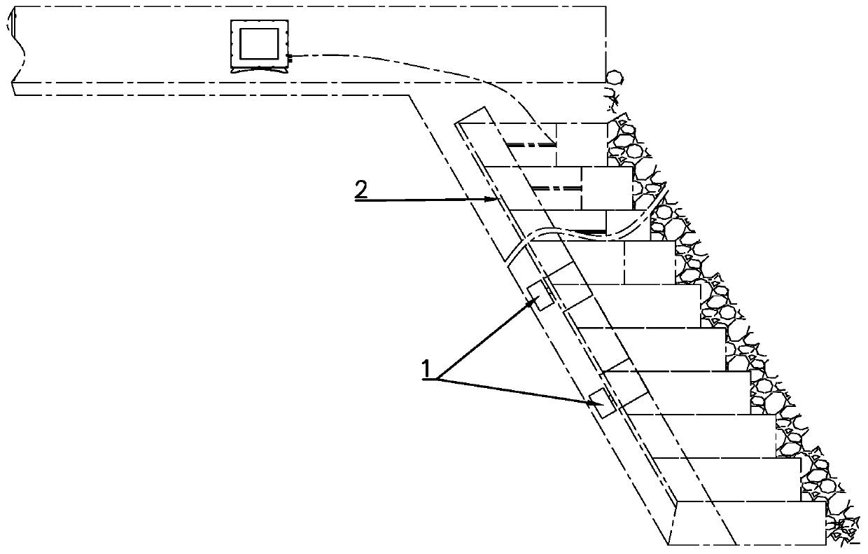 Push-sliding structure used in fully mechanized coal mining face with steeply inclined coal seams