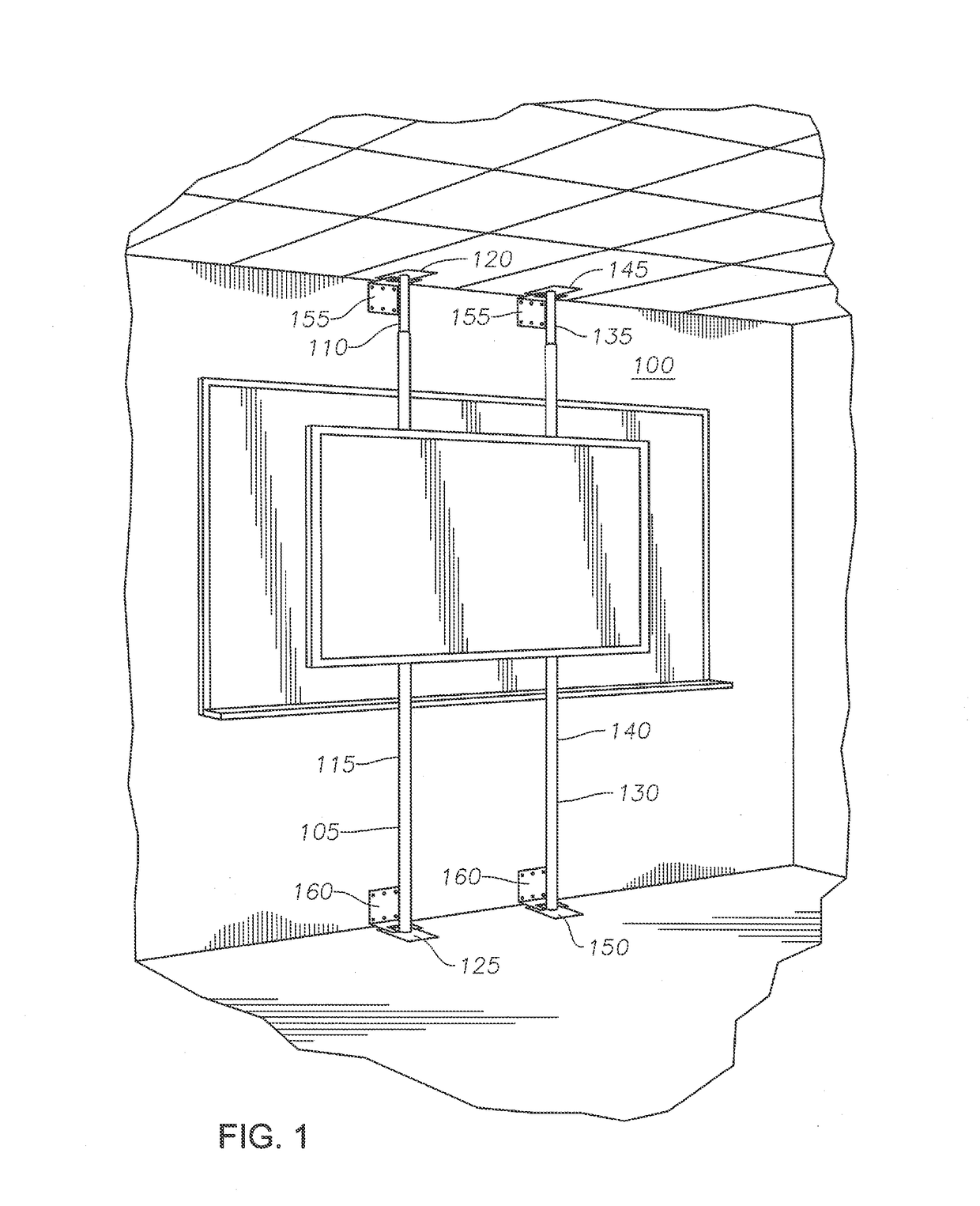 Method and apparatus for mounting an interactive/flat panel display device