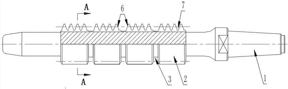 Integrated tandem-type small-modulus gear hob and processing method and use method thereof