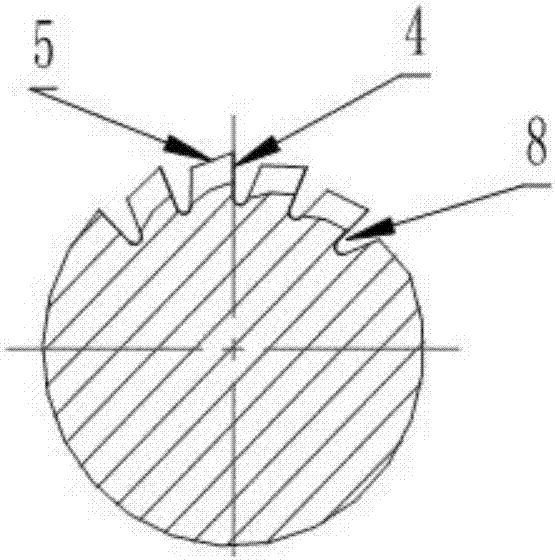 Integrated tandem-type small-modulus gear hob and processing method and use method thereof