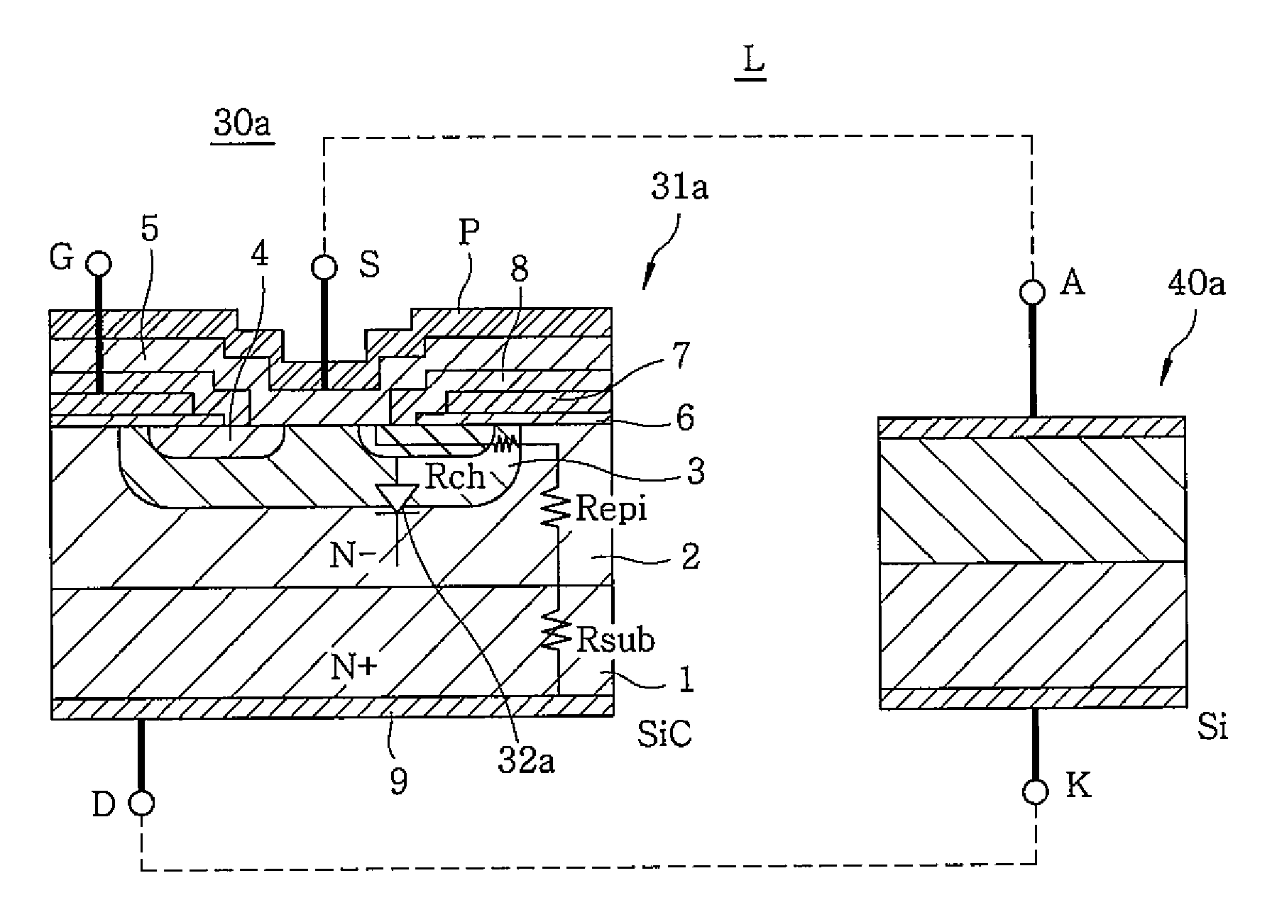 Semiconductor device and solid state relay using same