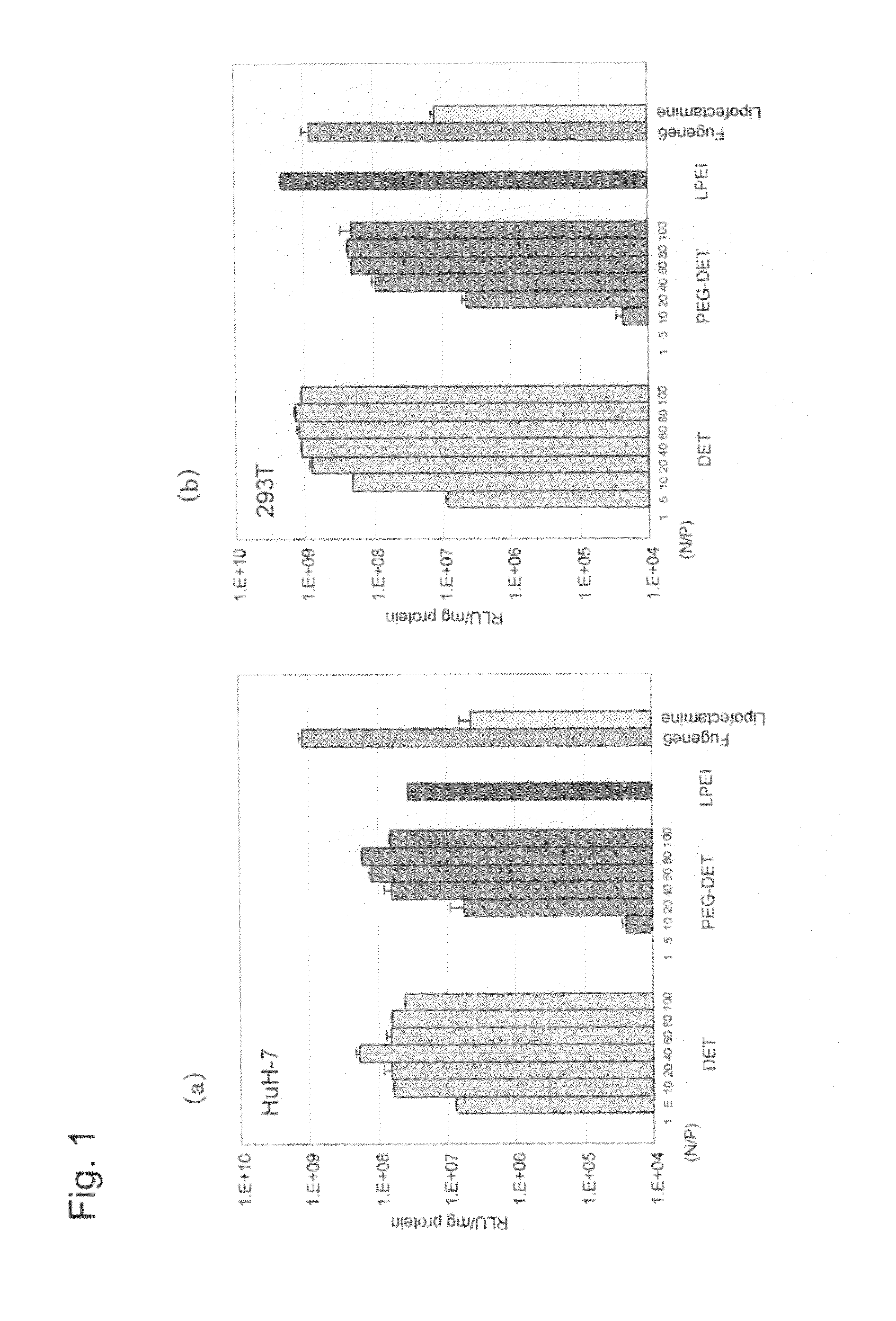Polycationically charged polymer and the use of the same as a carrier for nucleic acid