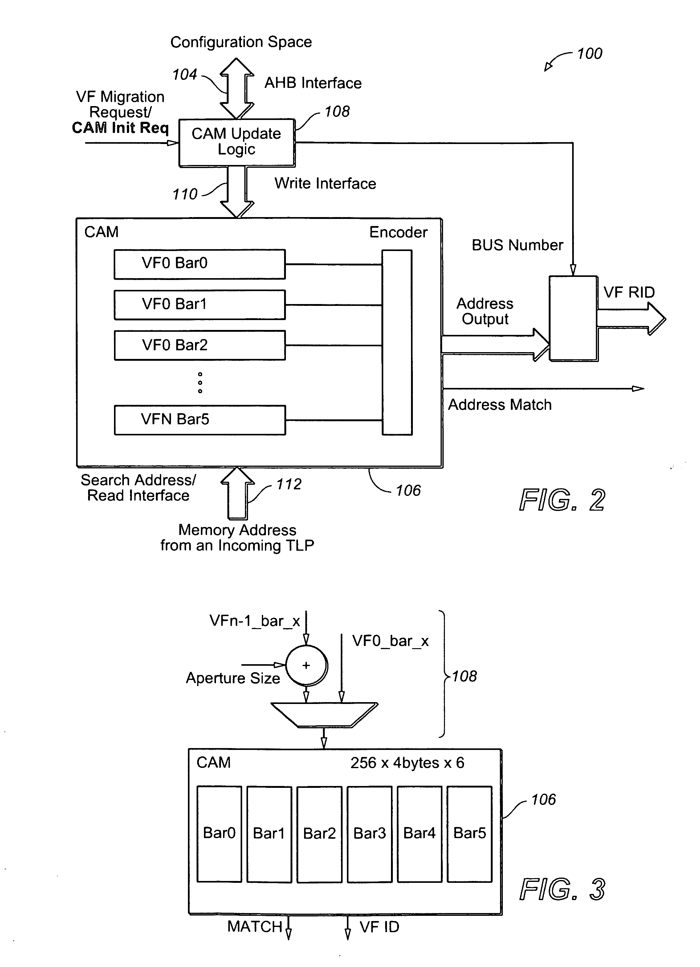 System and method for providing address decode and virtual function (VF) migration support in a peripheral component interconnect express (PCIE) multi-root input/output virtualization (IOV) environment