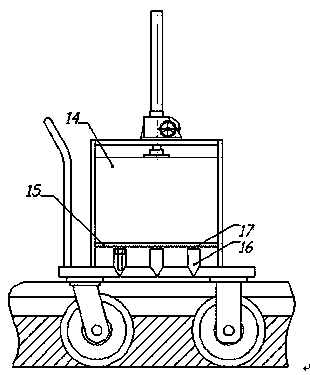 Lifting type microwave soil treatment device