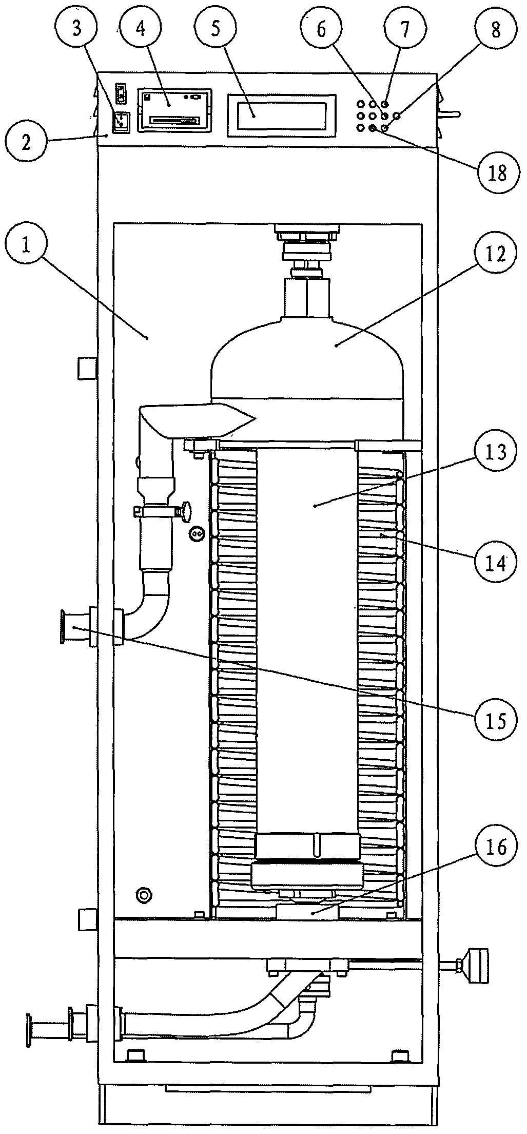 On-line monitoring type tube centrifuge and separation technology thereof