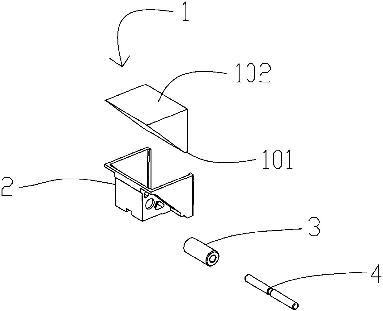 Prism device for shooting module