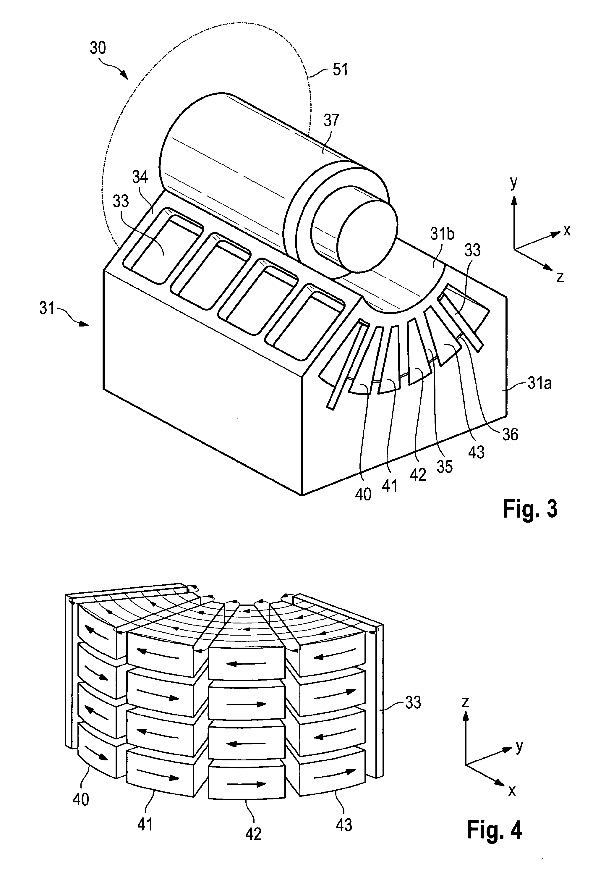 Lithography device with eddy-current brake