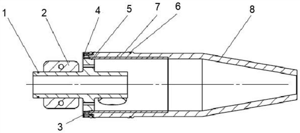 Ultrahigh-pressure cyclone desanding and separating device