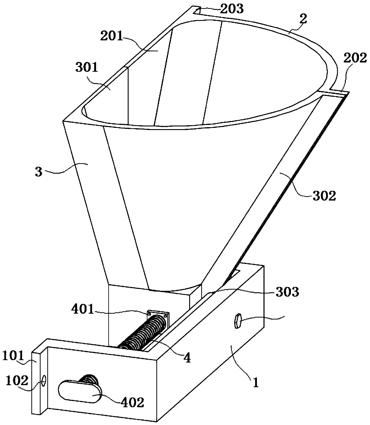 Guide device for mounting water pipe outside building wall