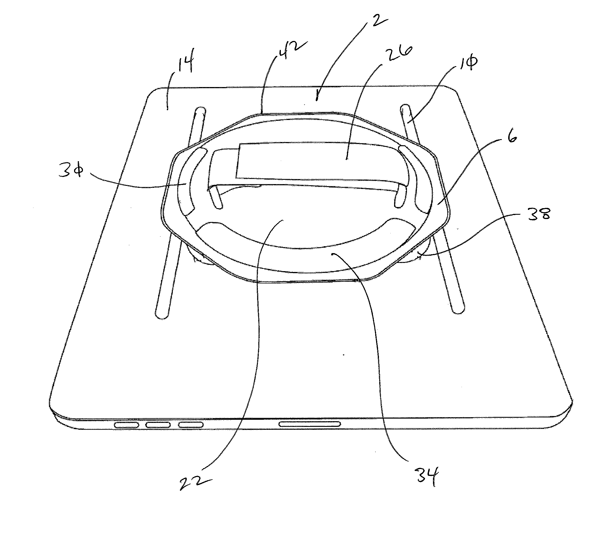 Mobile Electronic Device Positioning Unit