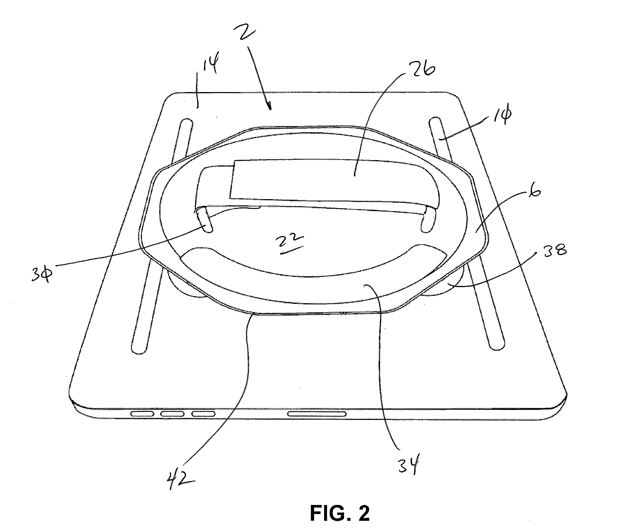 Mobile Electronic Device Positioning Unit