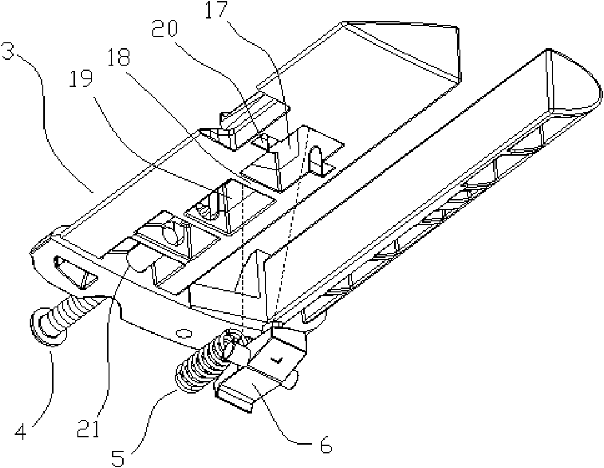 Adjusting structure of vehicle roof frame