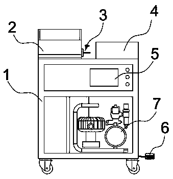 Pneumatic type automatic fry marking machine