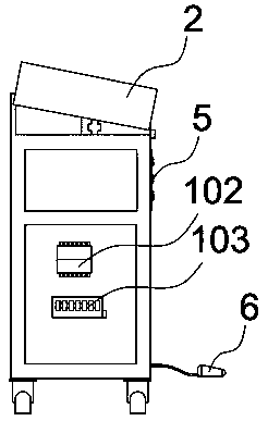 Pneumatic type automatic fry marking machine