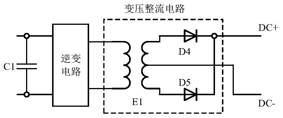 High-frequency pulse circuit and peak voltage clamping and absorbing method