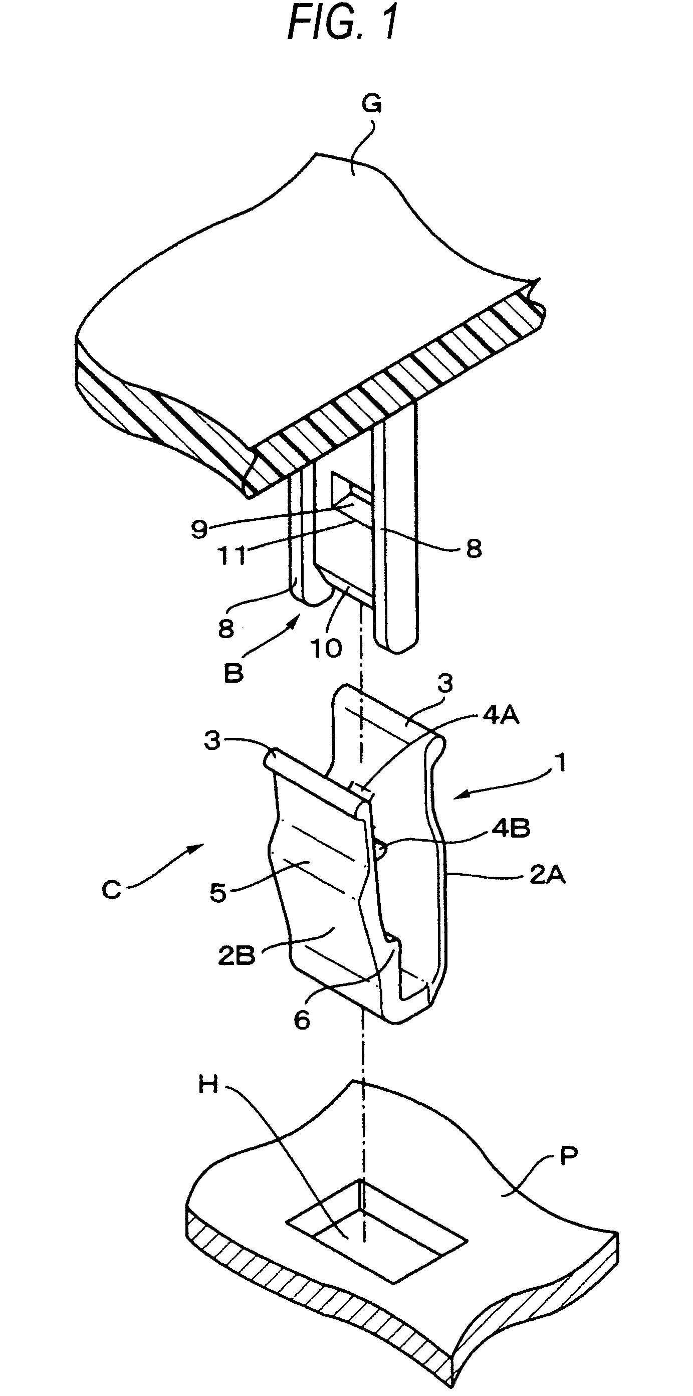 Mounting structure of vehicle interior material