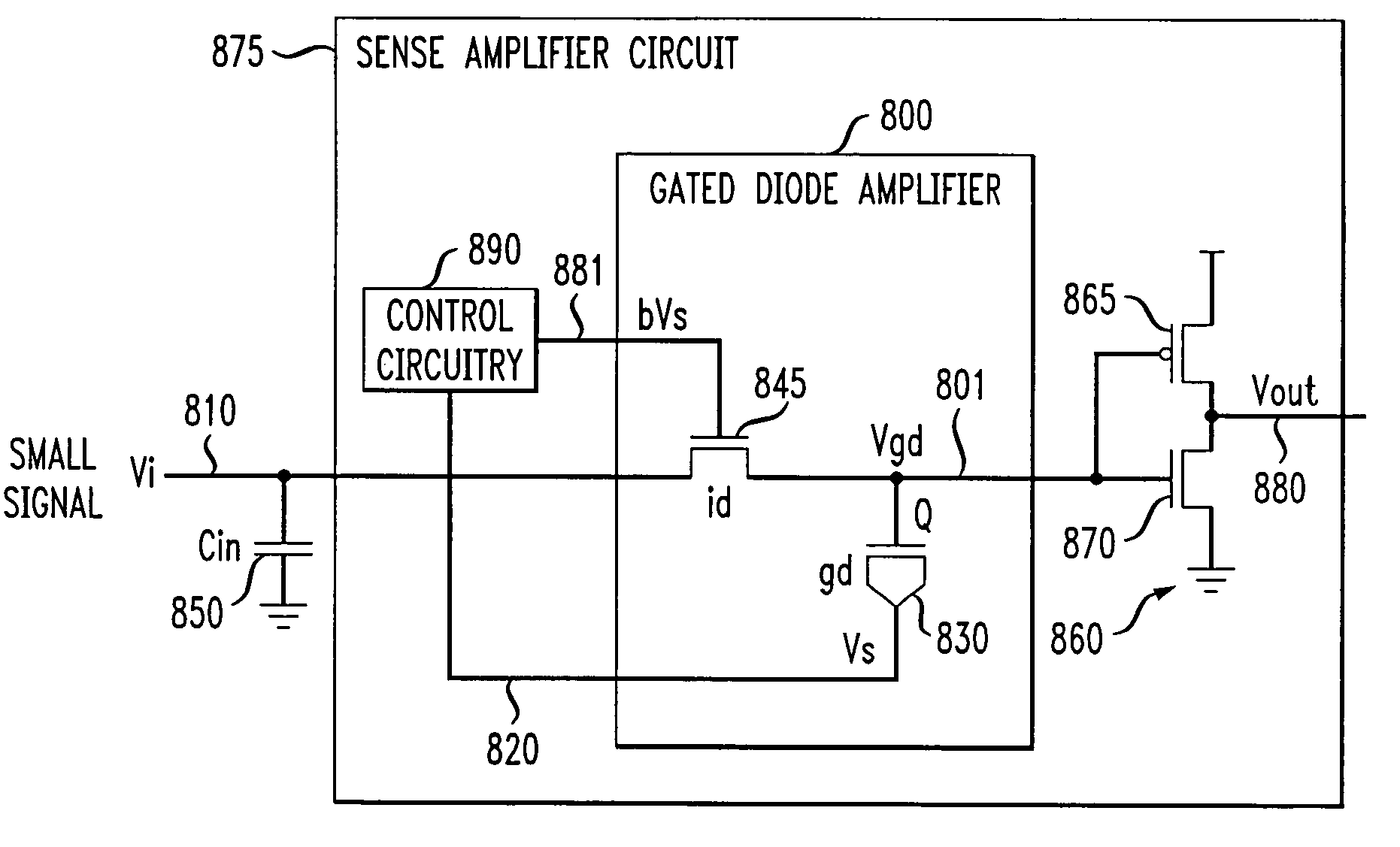 Sense amplifier circuits and high speed latch circuits using gated diodes