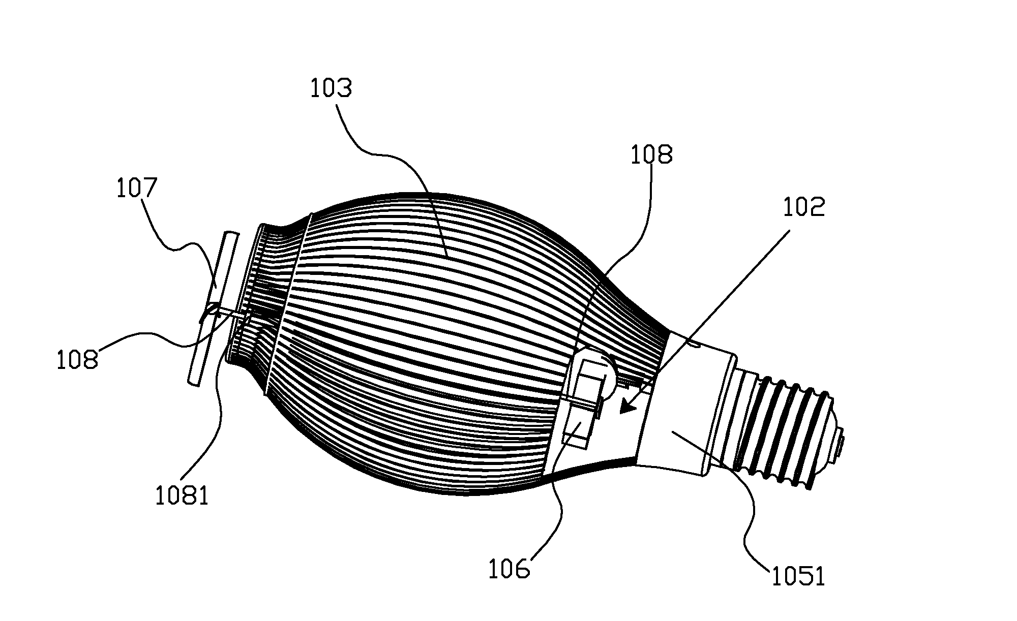 LED Street Lamp and a Street Lamp Fixing Device