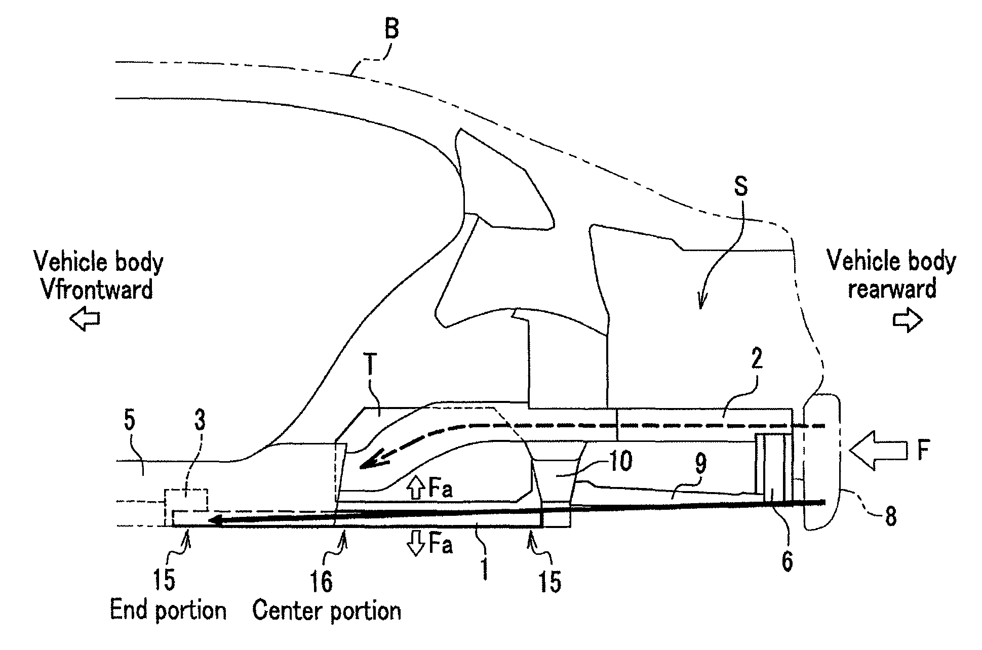 Vehicle body rear structure