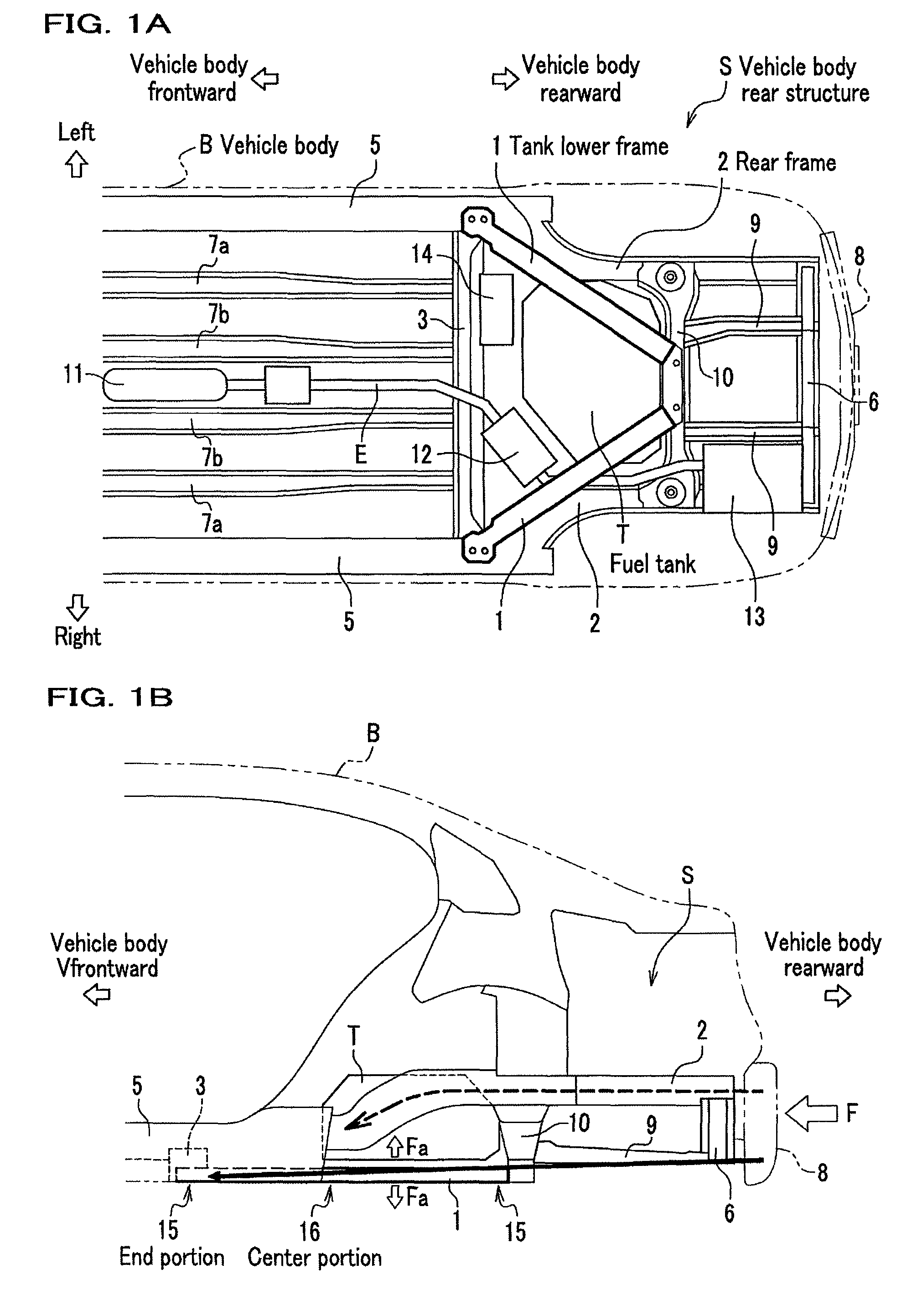 Vehicle body rear structure