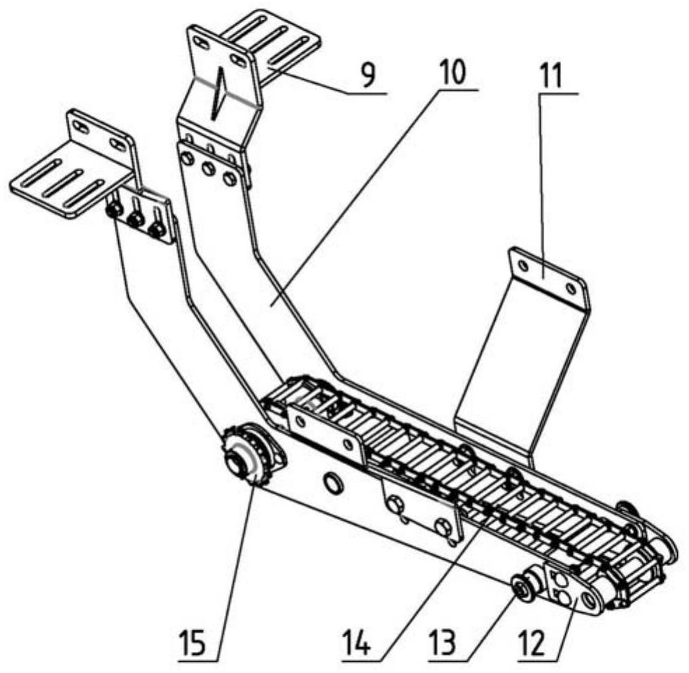 A clamping and conveying mechanism of a green onion harvester