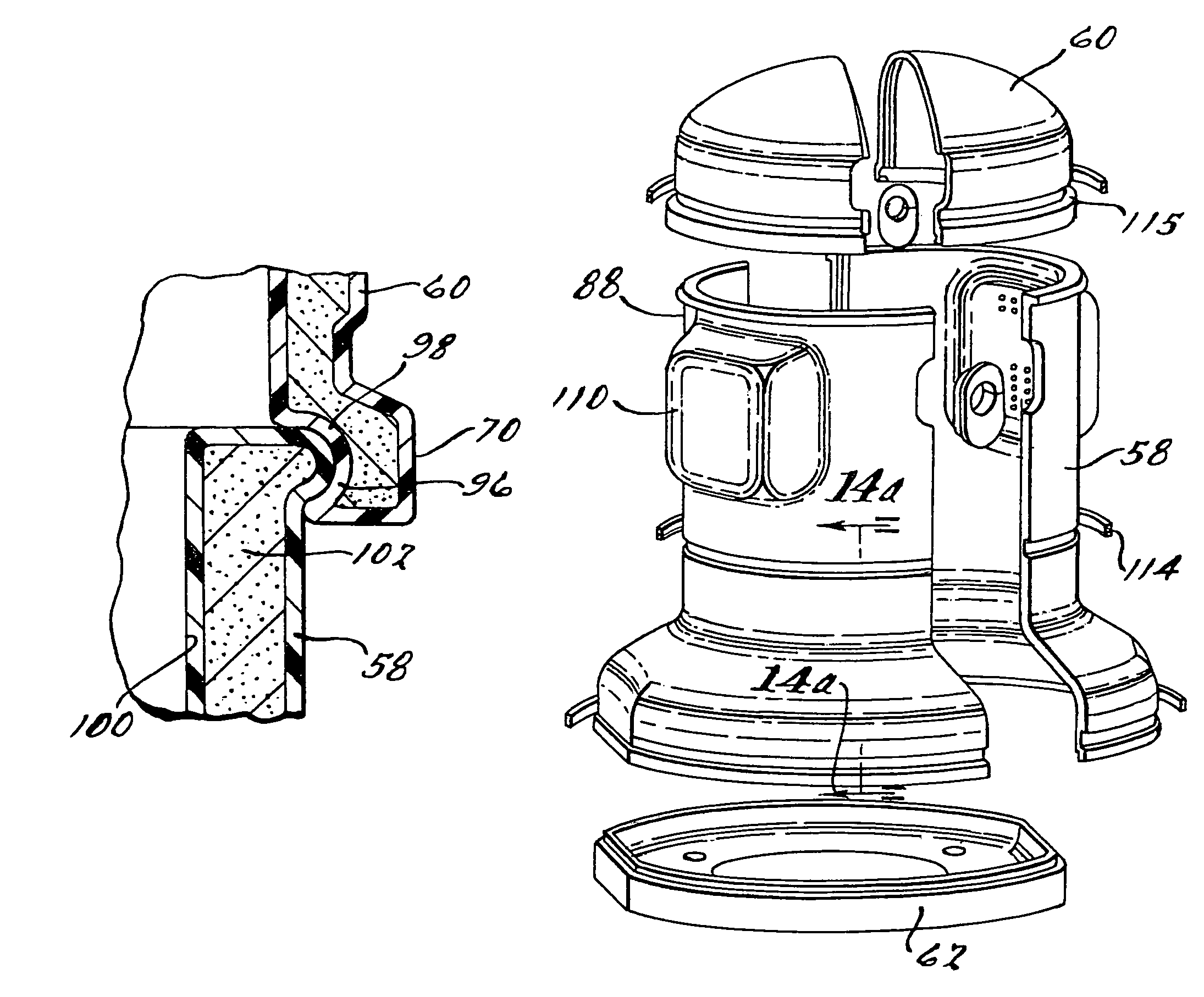 Compressor sound attenuation enclosure