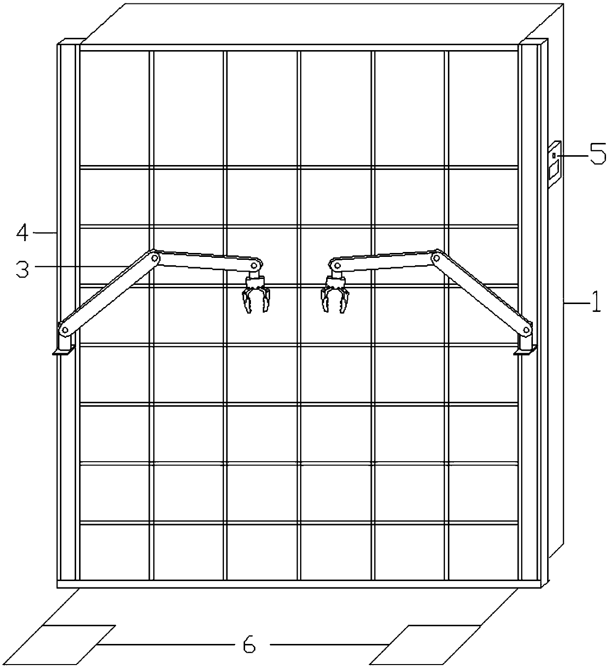 Public intelligent shoe cabinet with manipulator and face recognition and control method