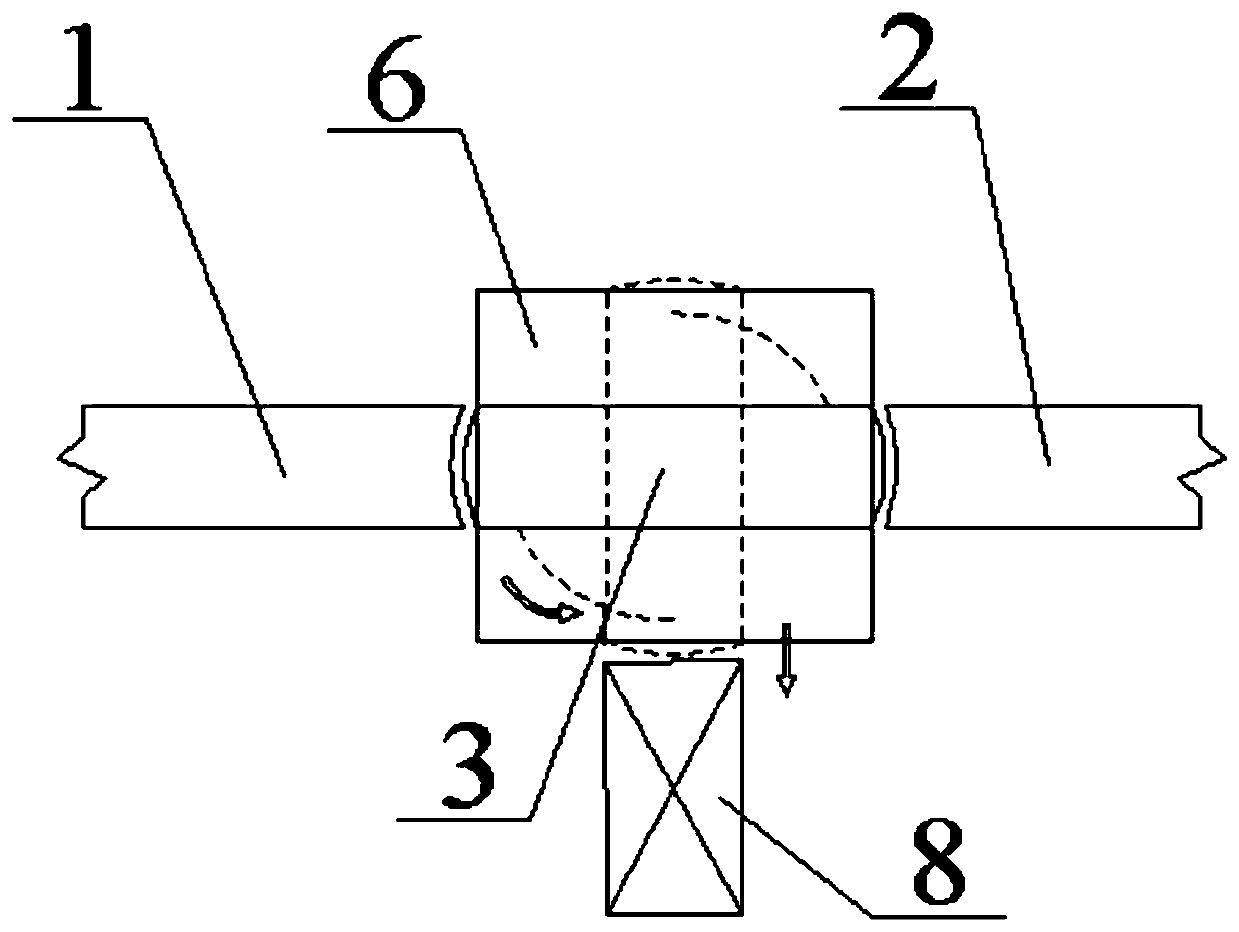 Derailment beam system and dismounting and mounting method for straddle type monorail rotary type bogie