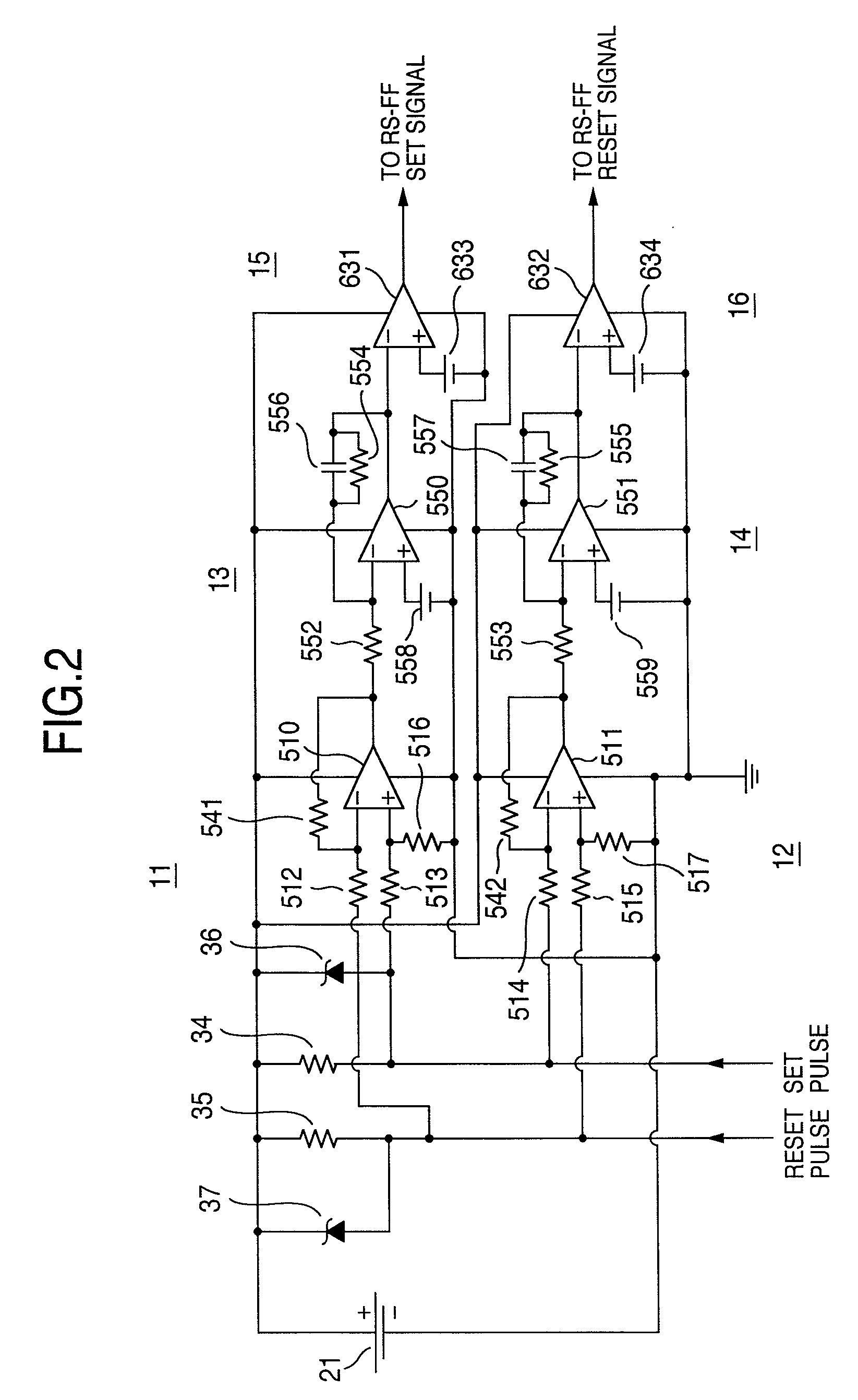 Driving circuit for switching elements