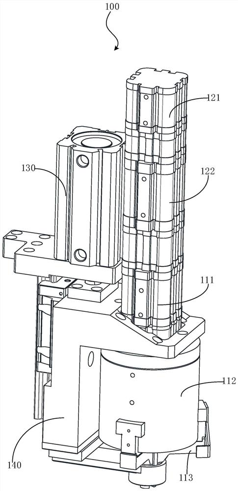 Nailing device, machining equipment and method for inserting workpiece