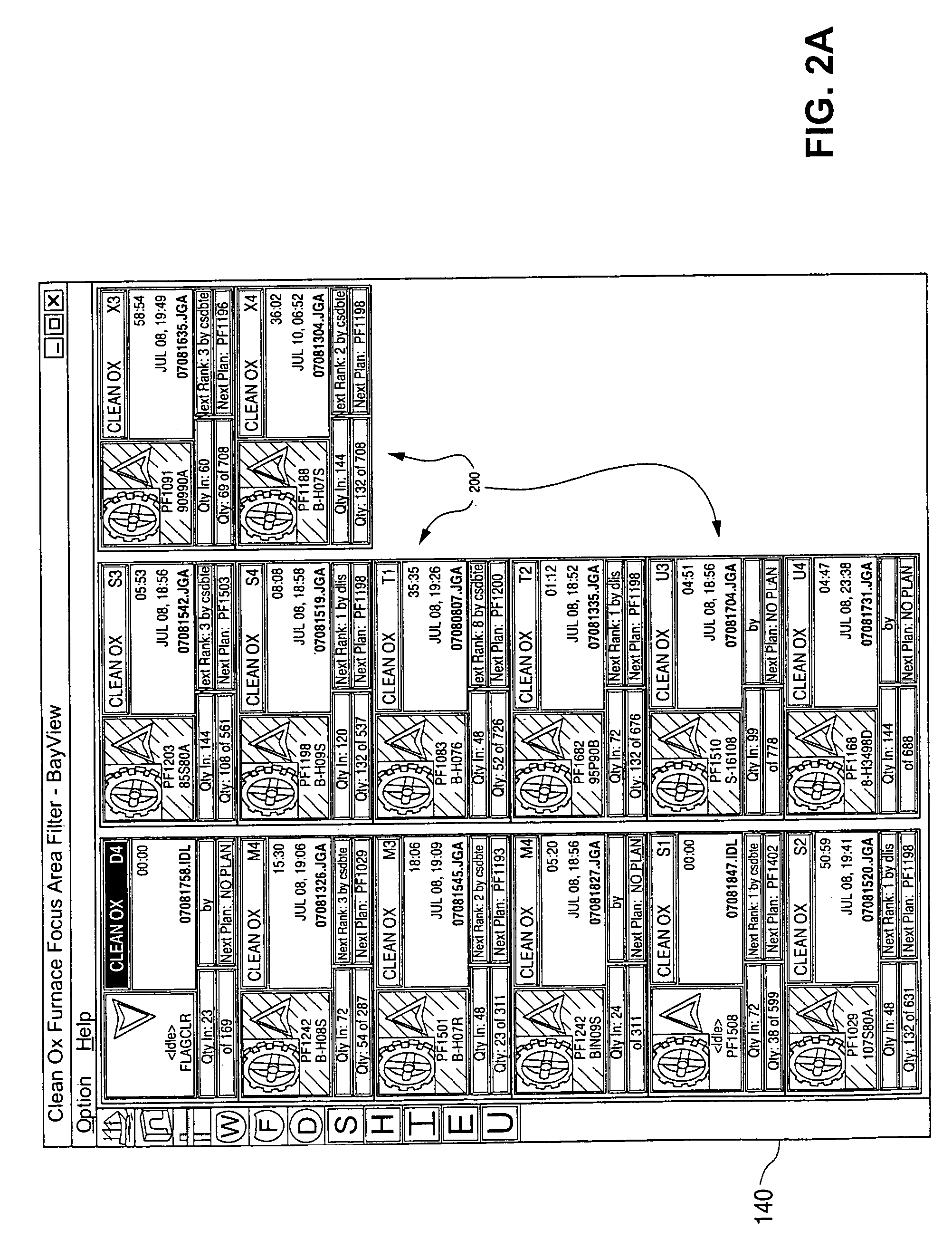 Graphical user interface for compliance monitoring in semiconductor wafer fabrication and method of operation