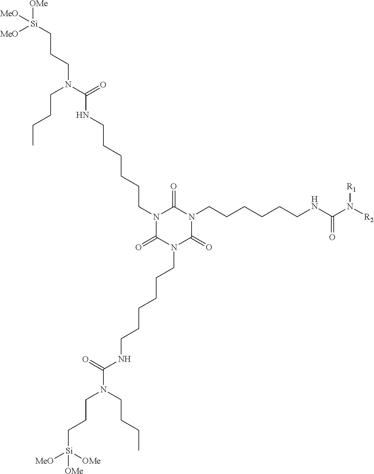 Single-component coating having alkoxysilane-terminated n-substittued urea resins
