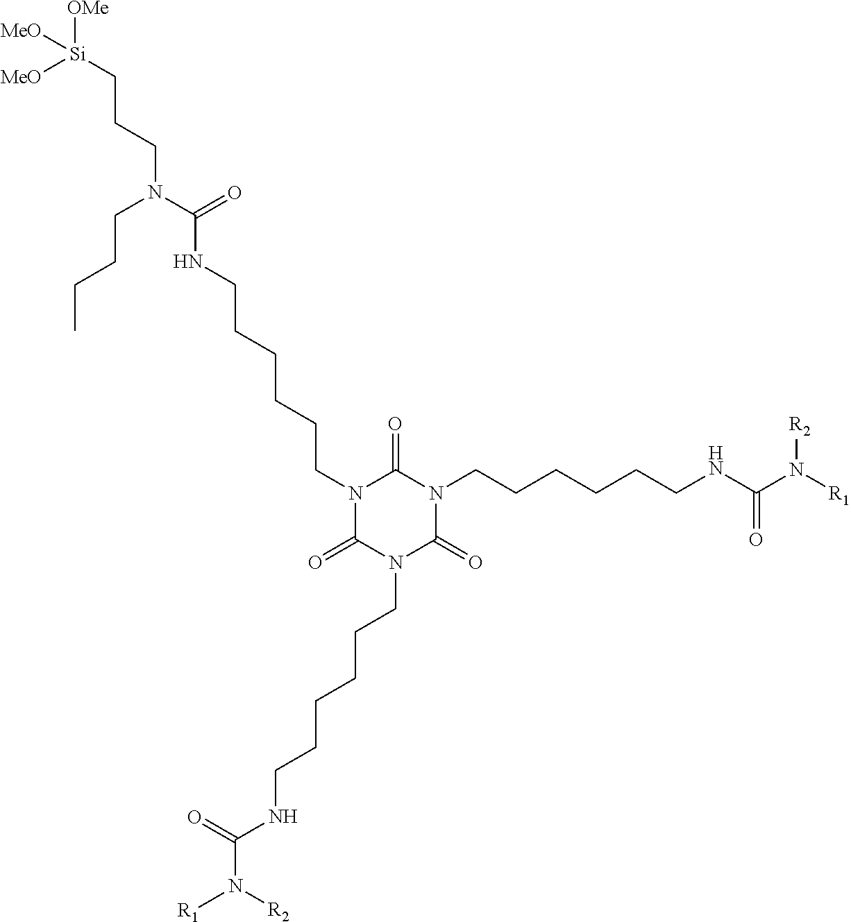 Single-component coating having alkoxysilane-terminated n-substittued urea resins
