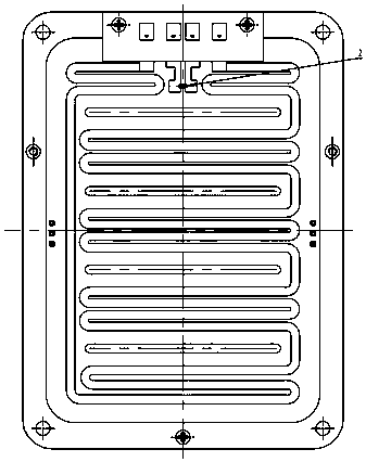 An instant hot water dispenser heating body