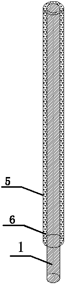 Energy-dissipating and seismic-isolation structure and construction technology of rammed-earth farmhouse structural columns filled with rubber particles