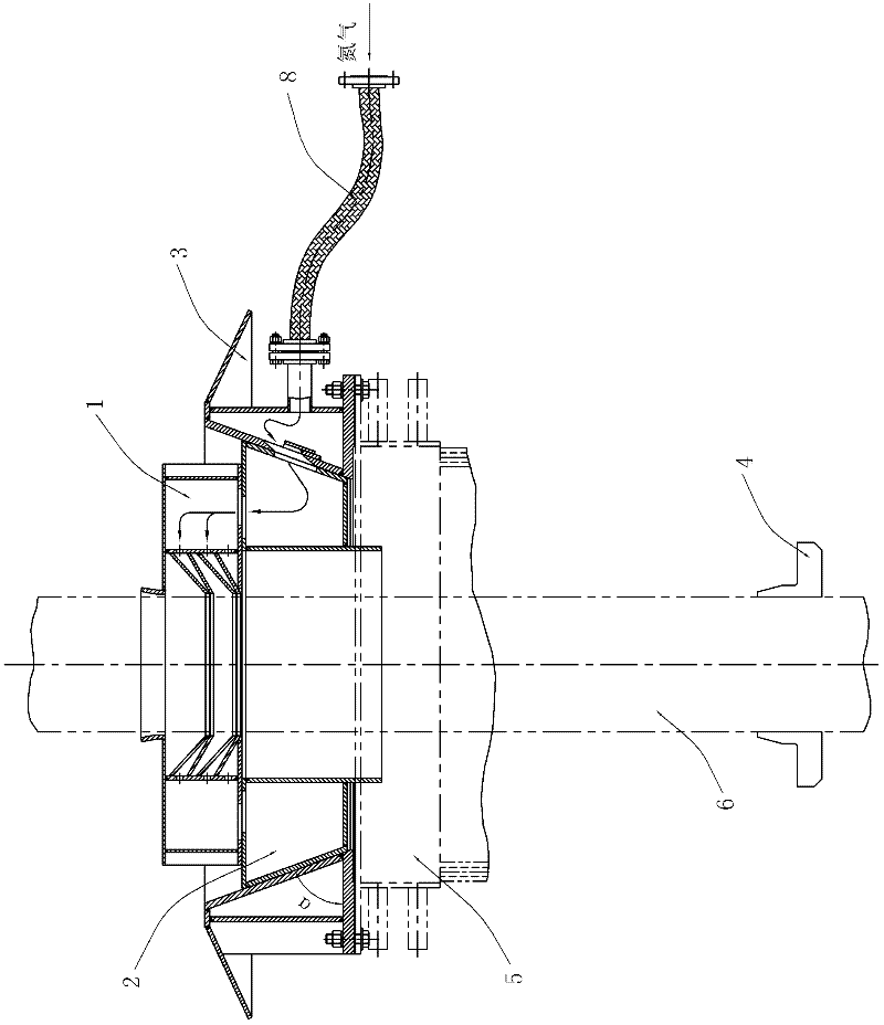 Follow-up oxygen lance nitrogen seal device