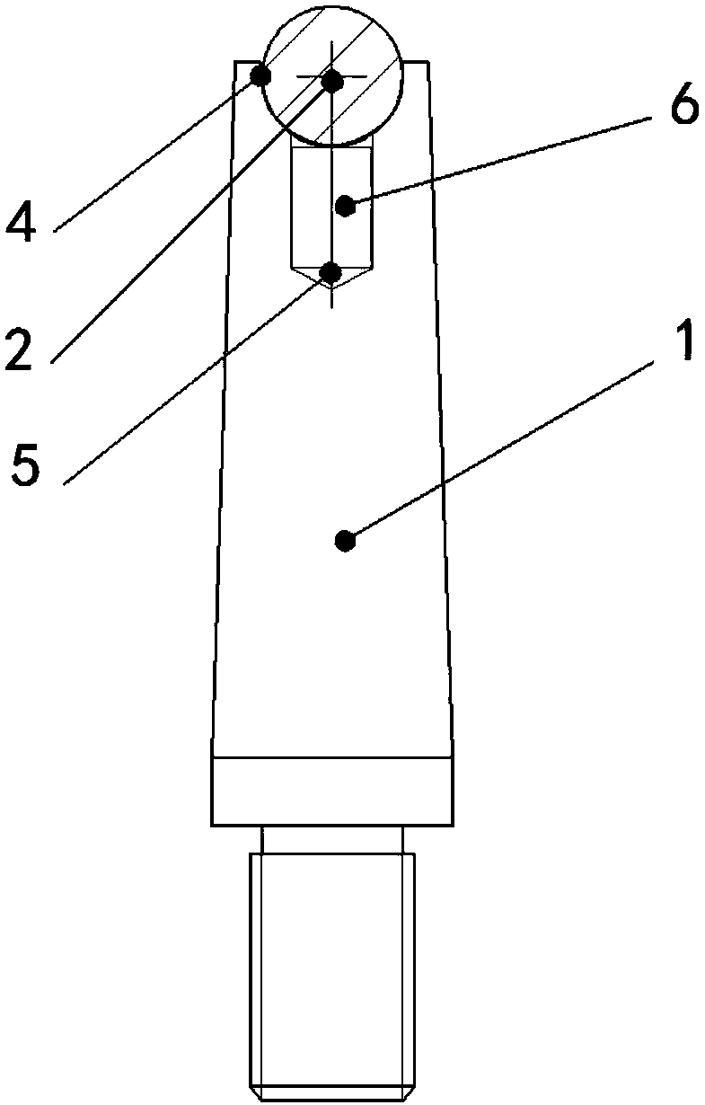 Core bar support with step shape and application method thereof